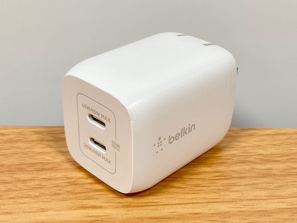 Belkin BoostCharge Pro PPS 65W Dual USB-C GaN の実機レビュー用アイキャッチ画像